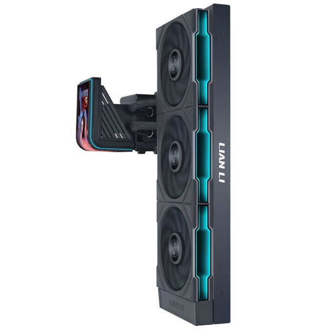 Water Cooler CPU AIO Lian Li HydroShift II OLED Curved 360TL Preto - 360mm - Imagem 2