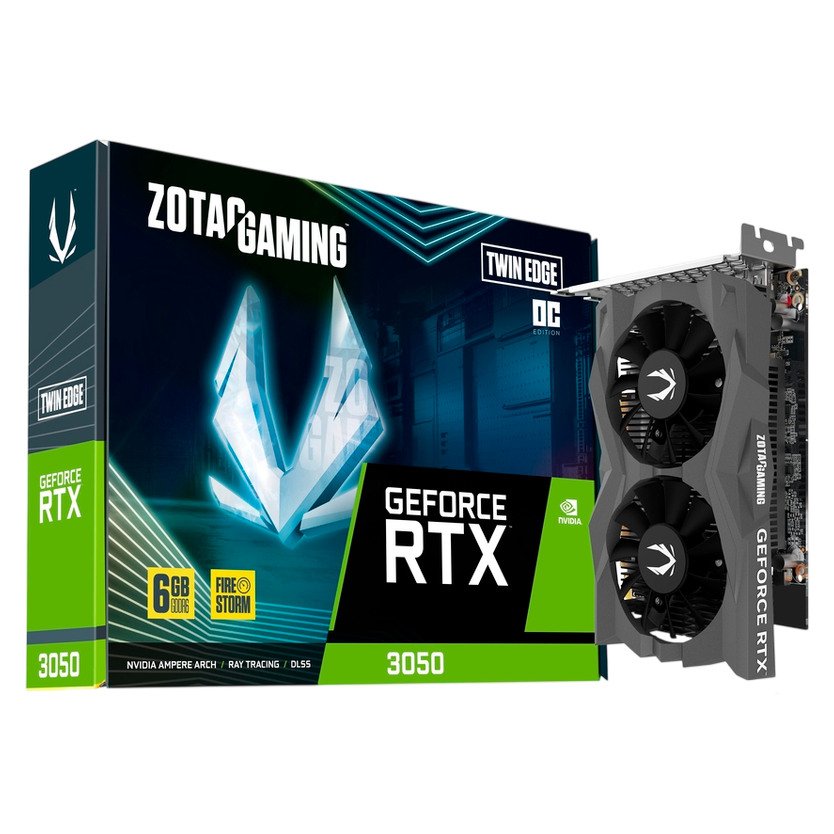 Placa Gráfica ZOTAC GeForce RTX 3050 TWIN EDGE OC 6GB