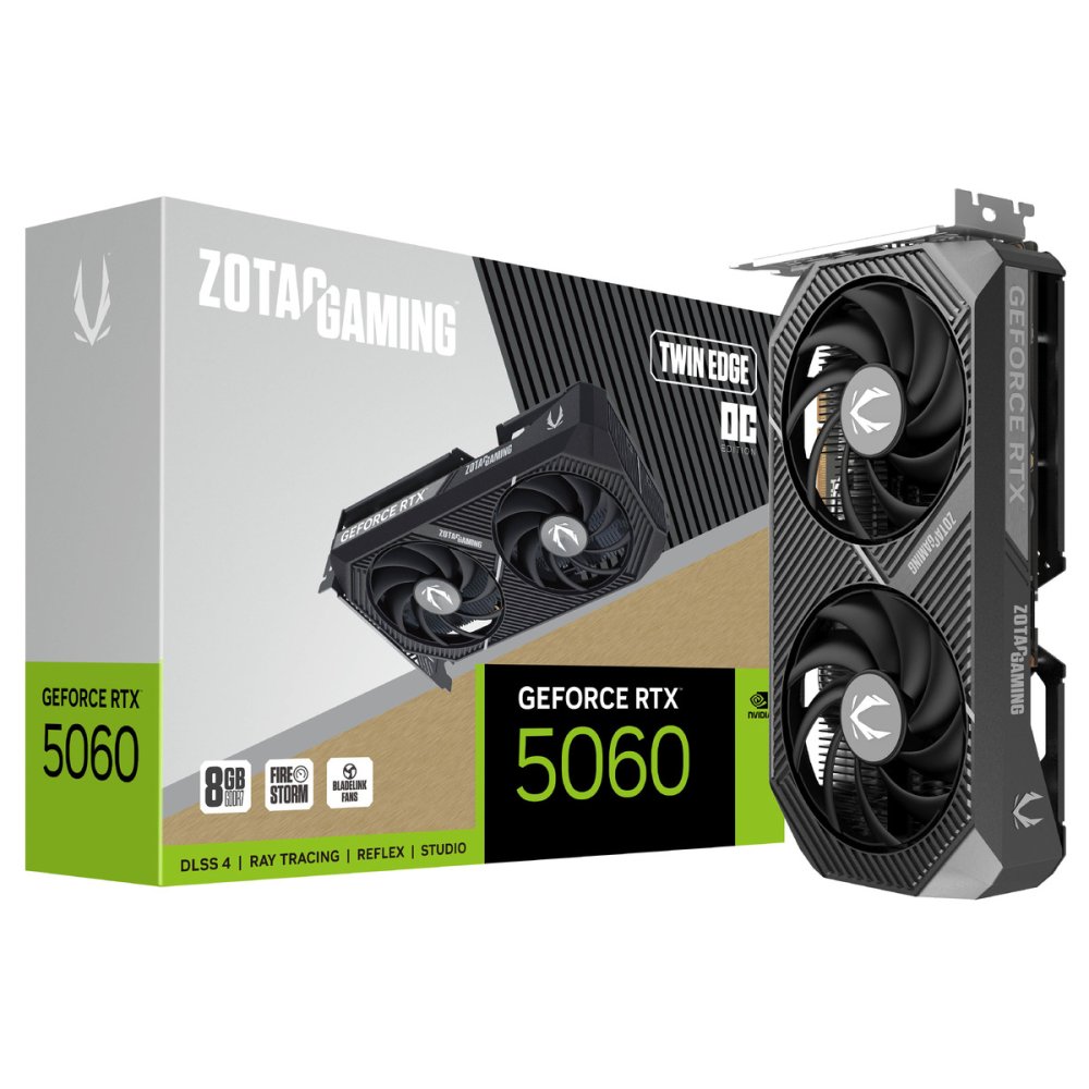 Placa Gráfica ZOTAC GeForce RTX 5060 TWIN EDGE OC 8GB DLSS4