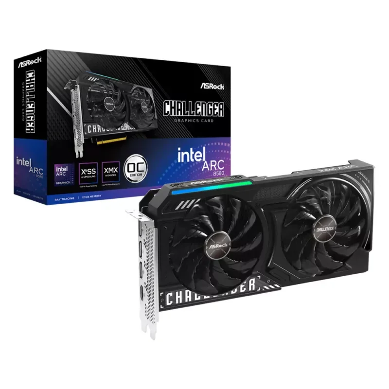 Placa Gráfica ASRock Intel Arc B580 Challenger OC 12GB GDDR6