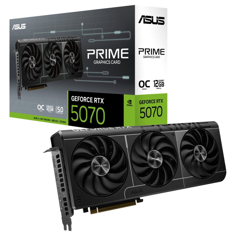 Placa Gráfica Asus GeForce RTX 5070 PRIME OC 12GB DLSS4
