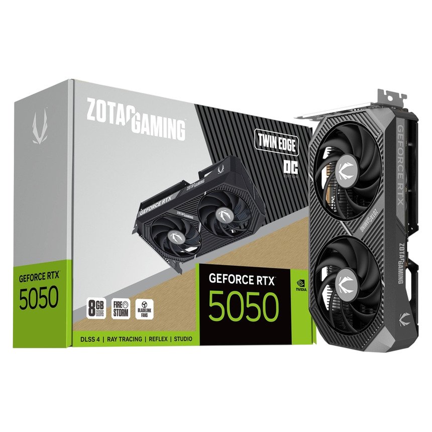 Placa Gráfica ZOTAC GeForce RTX 5050 TWIN EDGE OC 8GB DLSS4