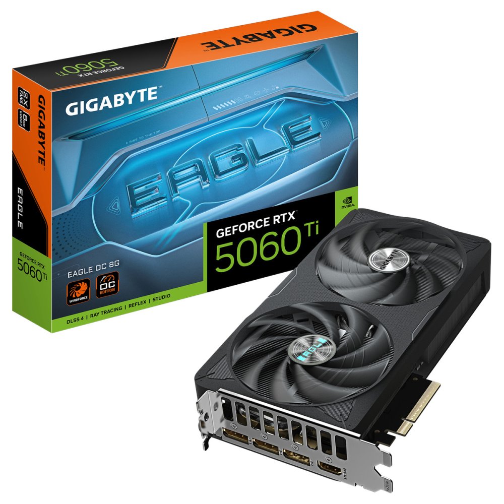 Placa Gráfica Gigabyte GeForce RTX 5060 Ti EAGLE OC 8GB DLSS4