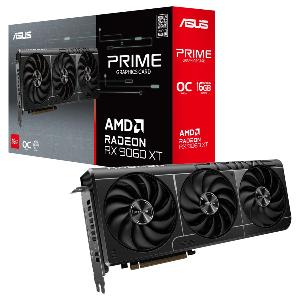 Placa Gráfica Asus Radeon RX 9060 XT PRIME OC 16GB