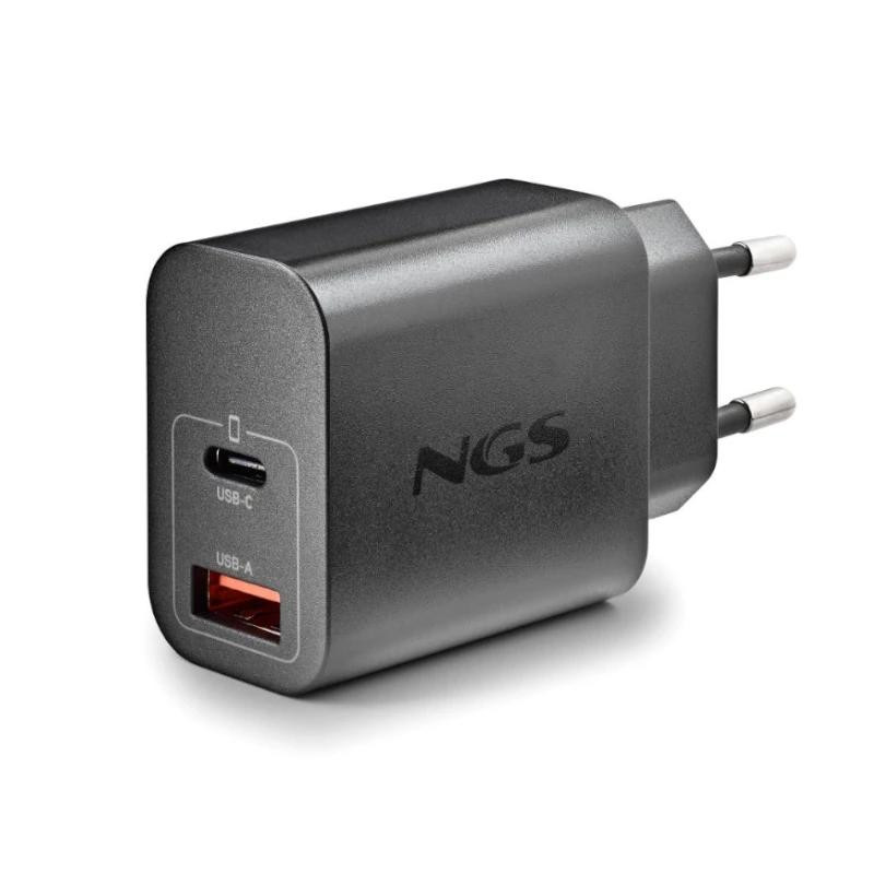 NGS CARGADOR GAN ULTRARAPIDO 20W USB-C+ USB-A - Imagem 2