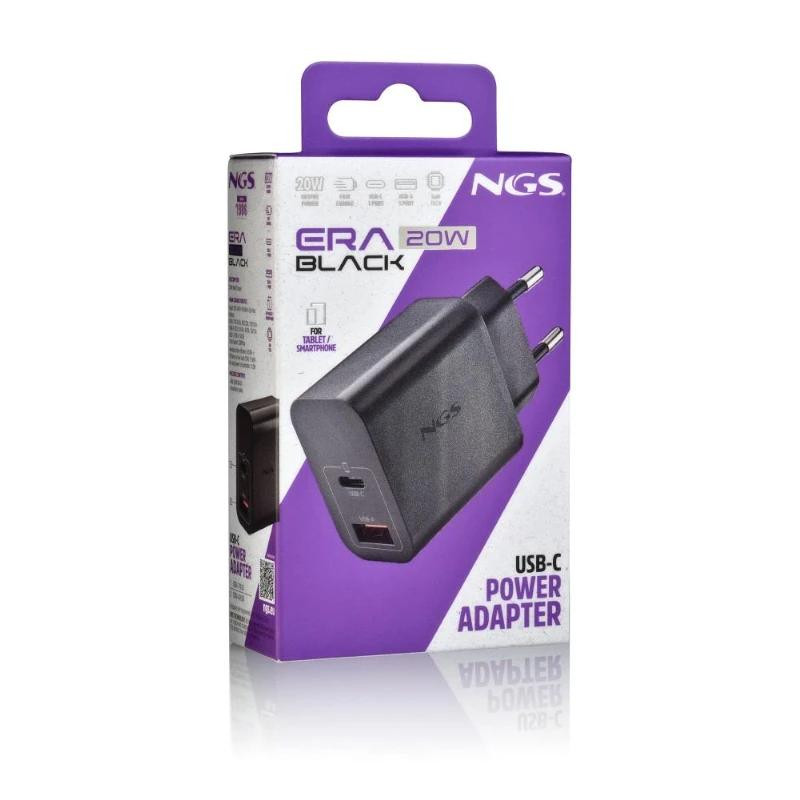 NGS CARGADOR GAN ULTRARAPIDO 20W USB-C+ USB-A - Imagem 3