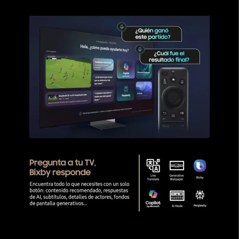 Samsung 65" Neo QLED Mini LED QN73F 4K Ultra HD Vision AI Motion Xcelerator - Smart TV 2025 - Imagem 3