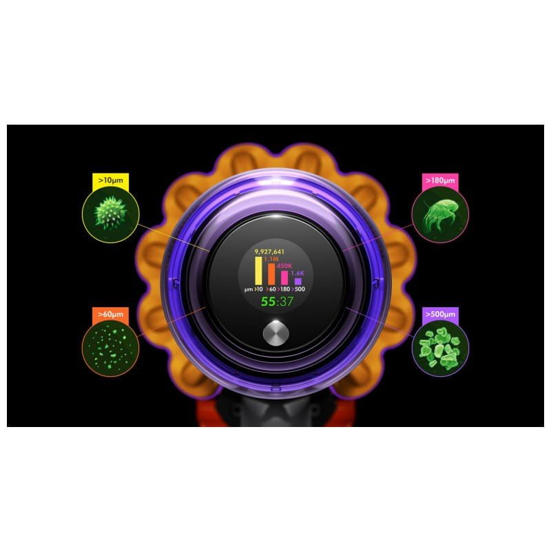 Dyson V15 Detect Absolute Níquel, Amarelo - Sem saco/ Sem fio - Imagem 4