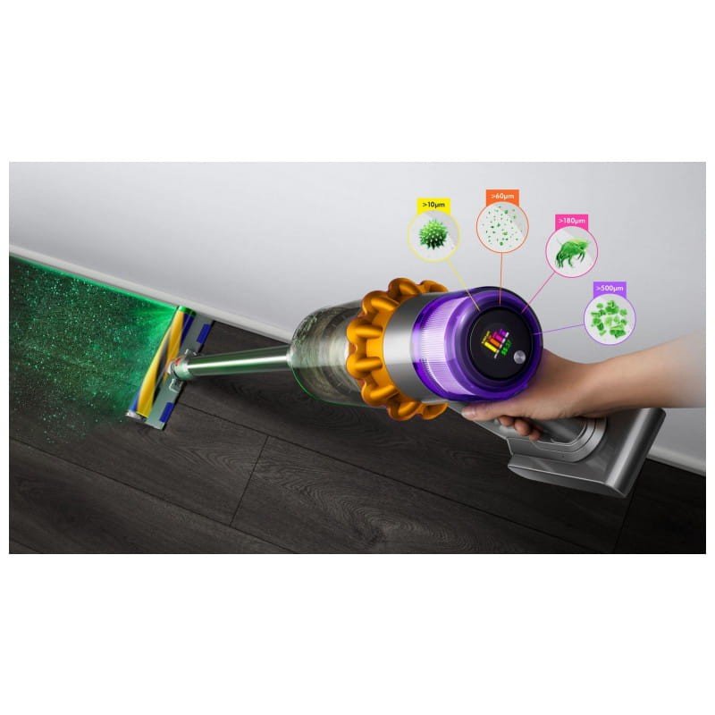 Dyson V15 Detect Absolute Níquel, Amarelo - Sem saco/ Sem fio - Imagem 5