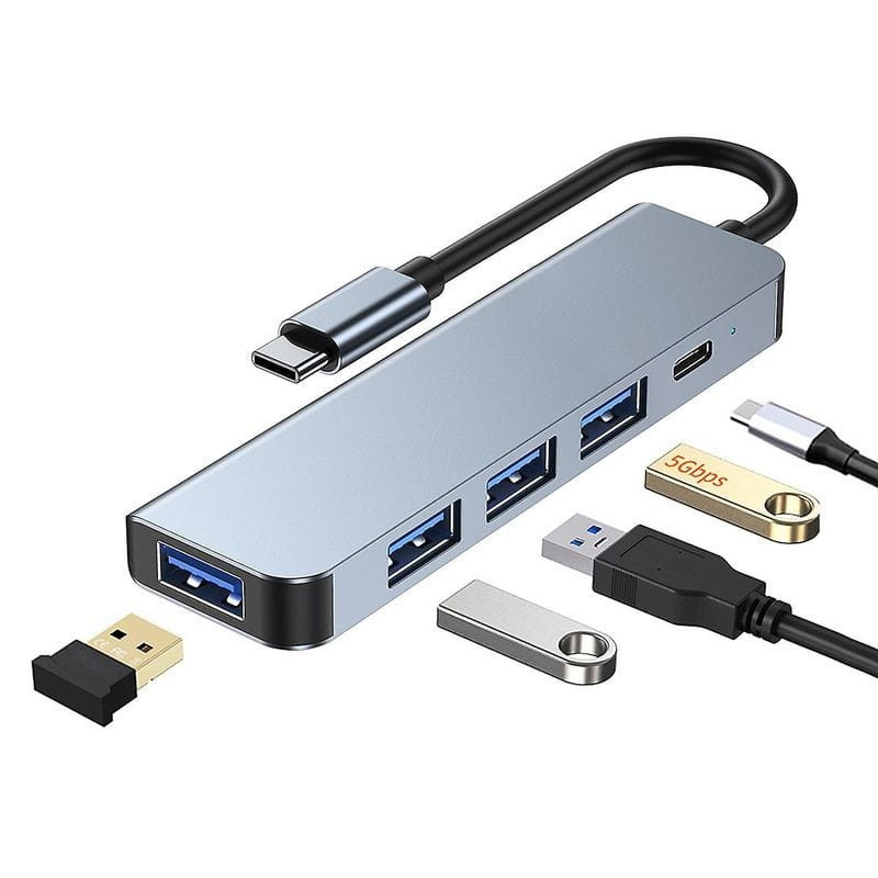 2301T 5 em 1 USB Tipo C+USB 3.0 Hub USB - Imagem 2