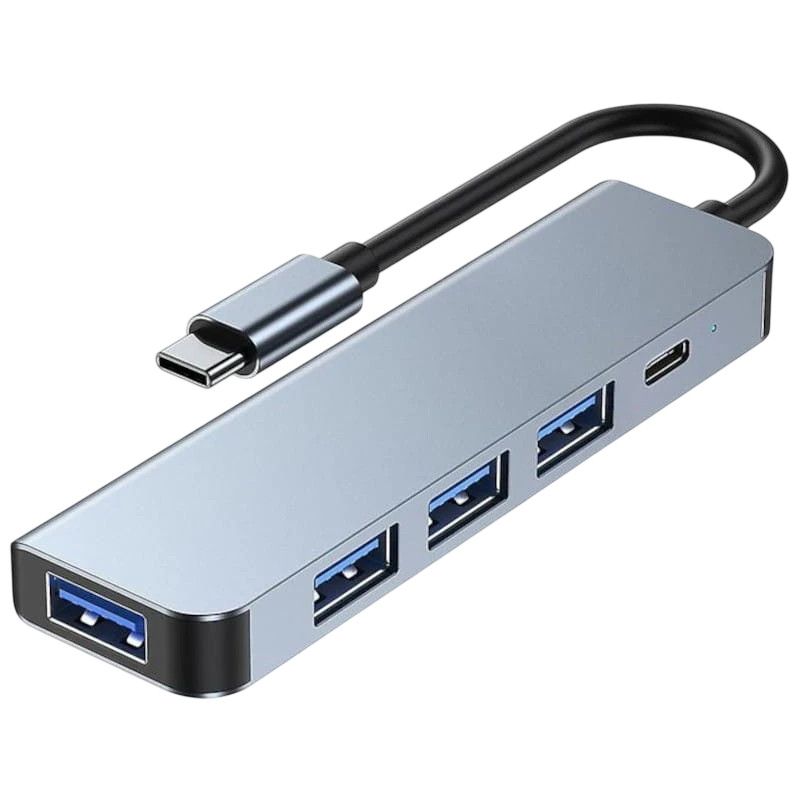 2301T 5 em 1 USB Tipo C+USB 3.0 Hub USB