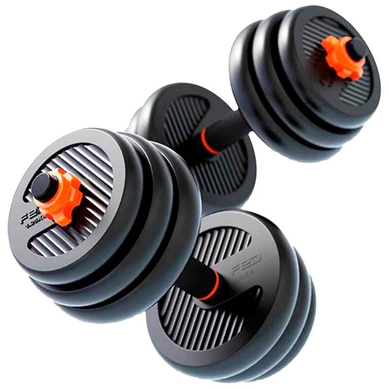 Kit de Musculação Halteres + Barra + Kettlebell Xiaomi FED 20kg - Imagem 3