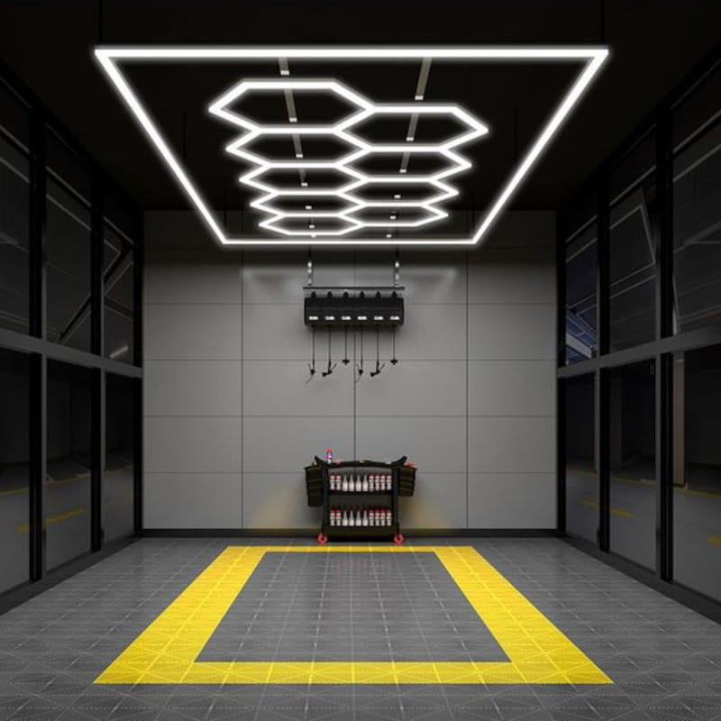 Luz hexagonal SS-HX-C202 LED Branca - Luz de teto - Imagem 3