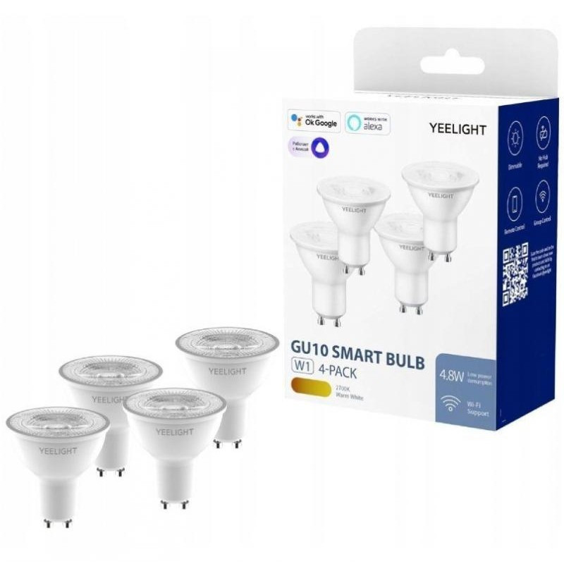Pack x4 Yeelight GU10 Smart Bulb W1 LED Dimmer - Lâmpadas inteligentes - Imagem 2