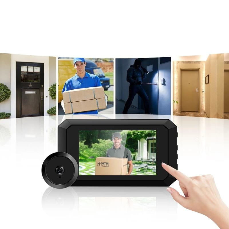 Escam C23-G 2 MP 3,97 Polegadas Preto - Olho Mágico Digital - Imagem 3