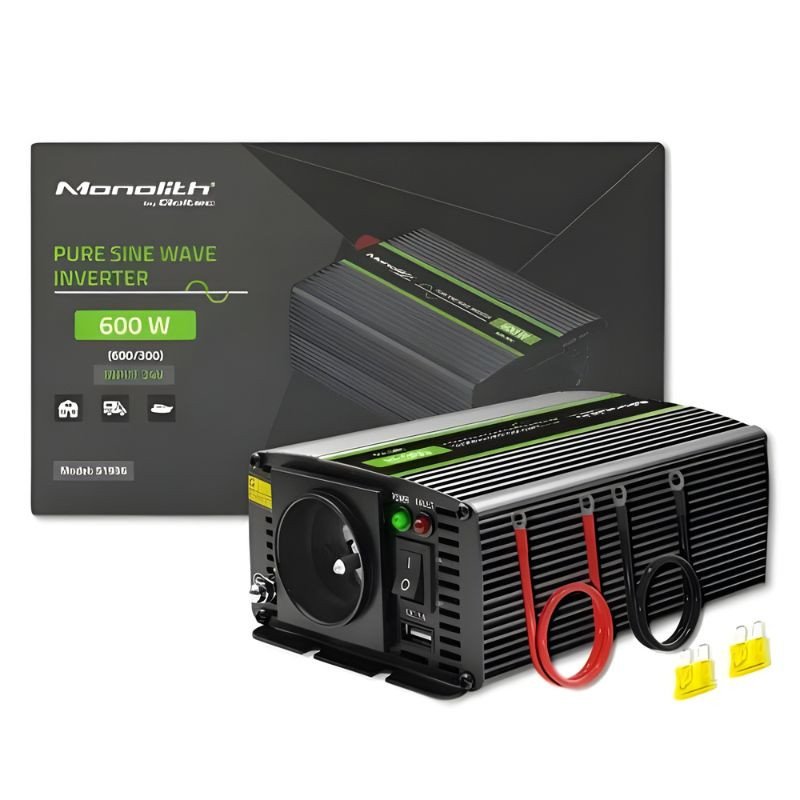 Qoltec Monolith Auto 600 W - Adaptador e inversor de corrente - Imagem 2