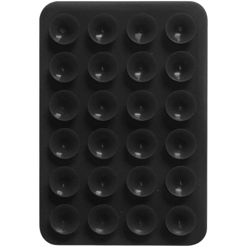 Suporte adesivo para smartphone com ventosa Preto