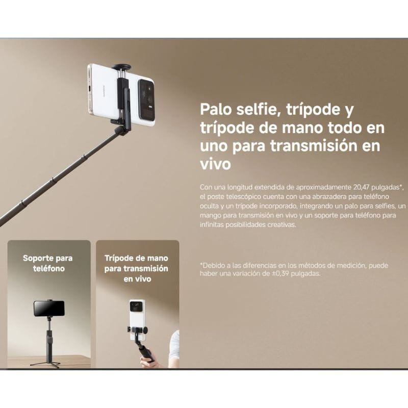 Xiaomi Selfie Stick Tripod Mini - Imagem 2