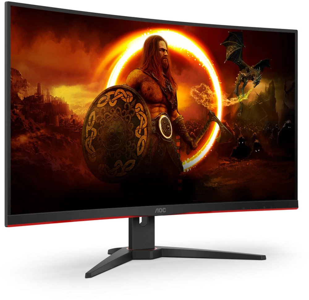 Monitor AOC Gaming 31.5" C32G2ZE/BK VA FHD 16:9 Curvo 240Hz FreeSync (0.5ms) - Imagem 3