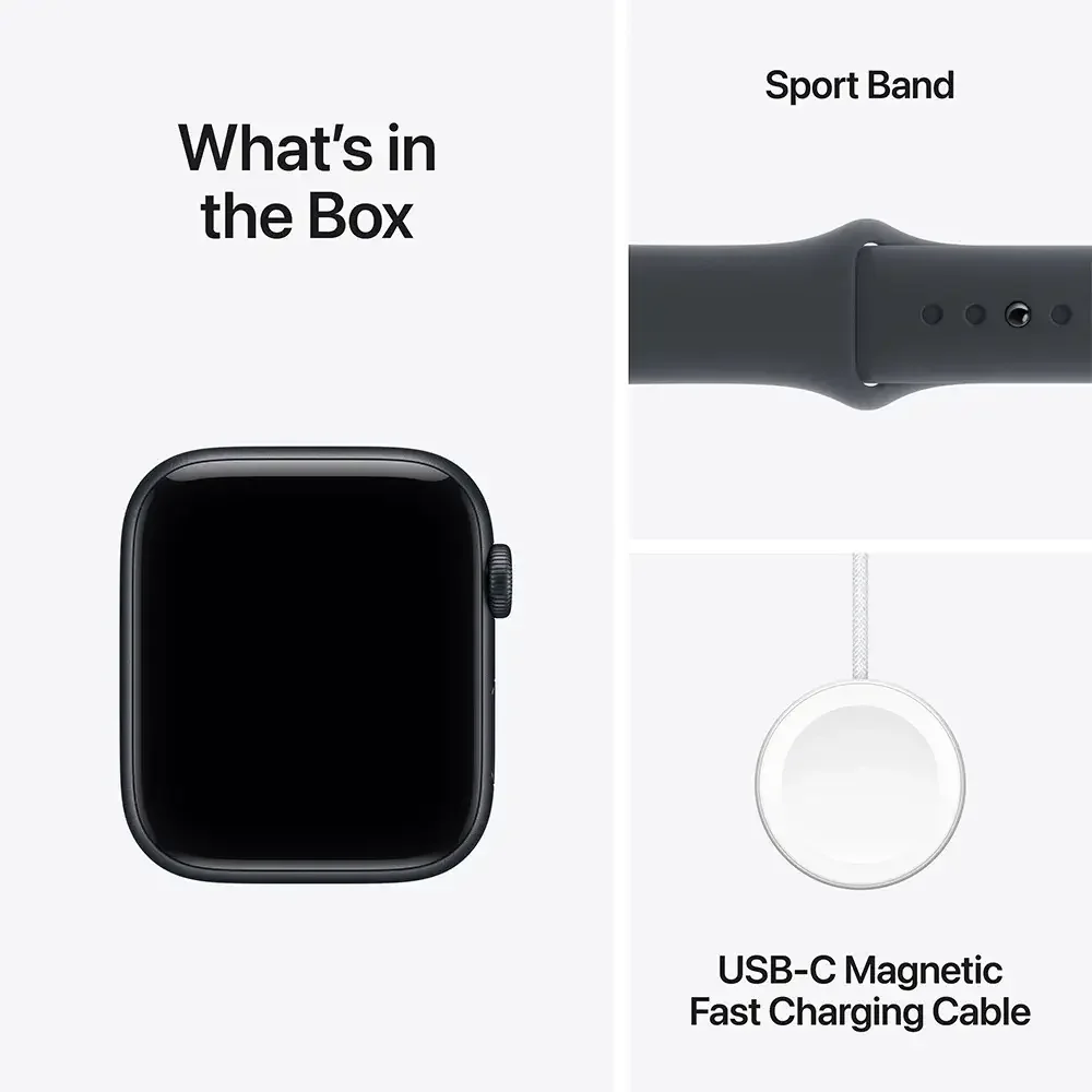 Apple Watch SE 3 GPS (44mm) Alumínio Meia Noite | Bracelete Desportiva Meia Noite - S/M - Imagem 9