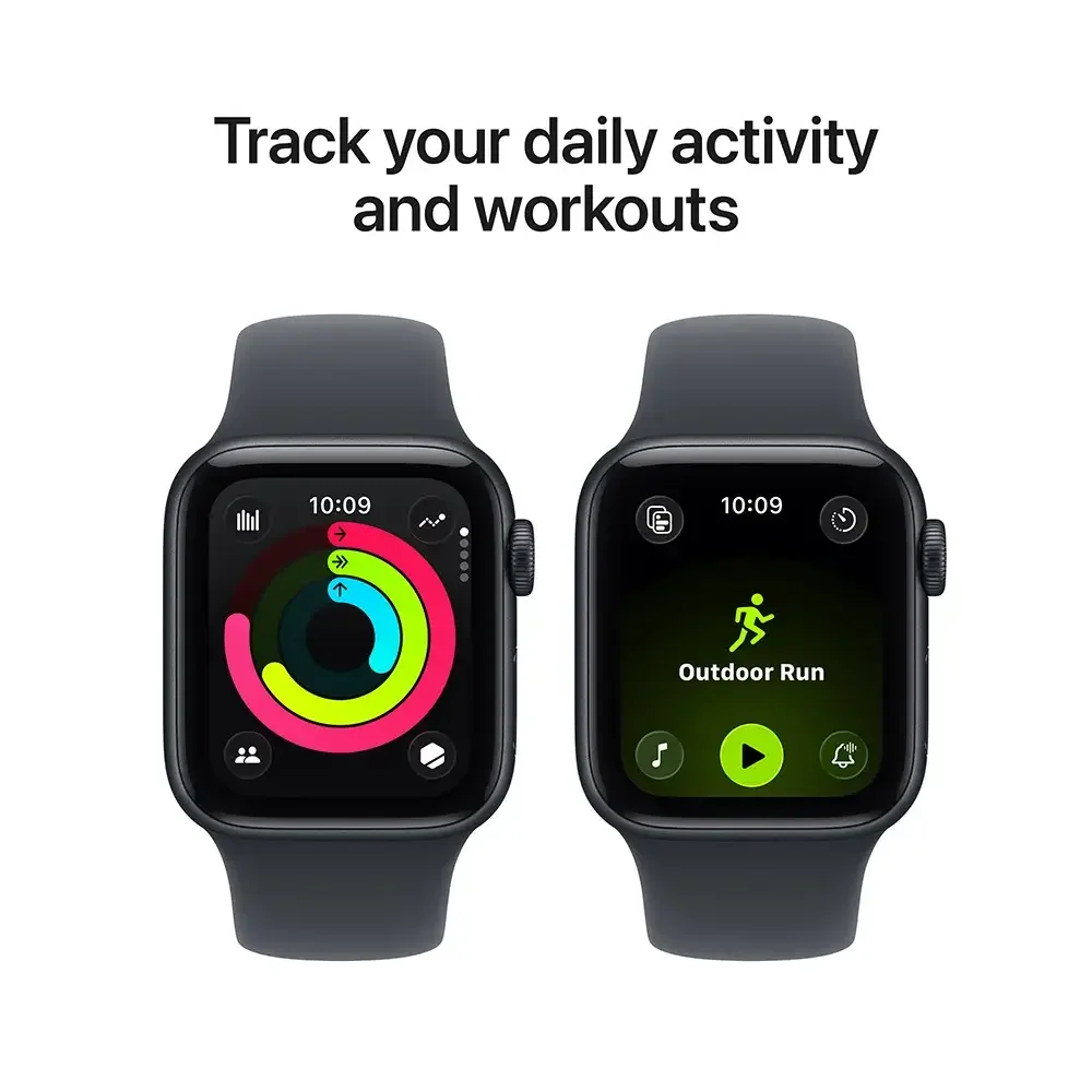 Apple Watch SE 3 GPS (44mm) Alumínio Meia Noite | Bracelete Desportiva Meia Noite - S/M - Imagem 5