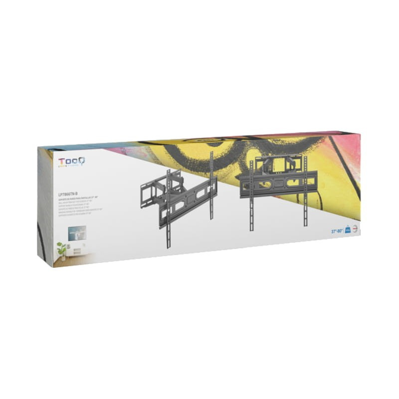 TooQ LP7866TN-B Giratório e inclinável 37- 80 VESA 600x400 mm - Suporte para TV - Imagem 4