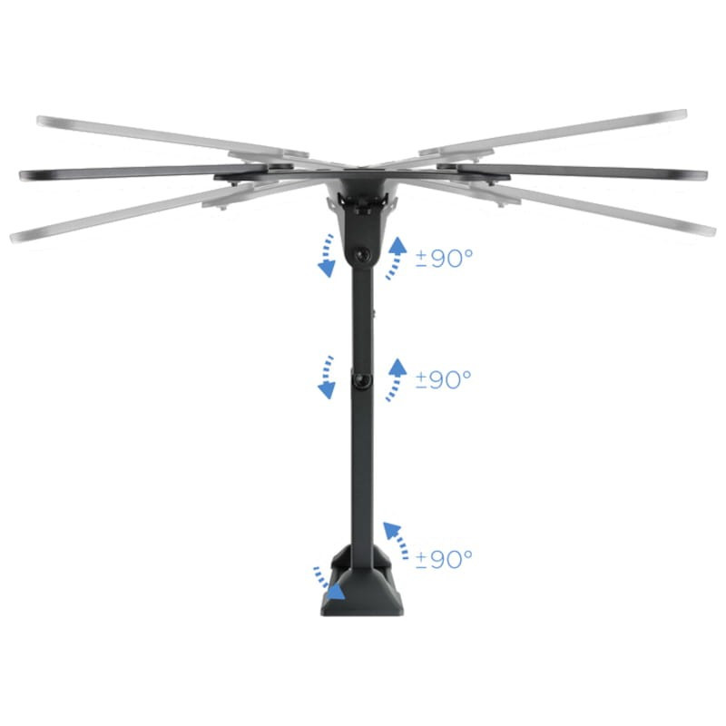 TooQ LP6055TN-B Giratório e inclinável 23"- 55" VESA 400x400 mm - Suporte para Monitor / TV - Imagem 5