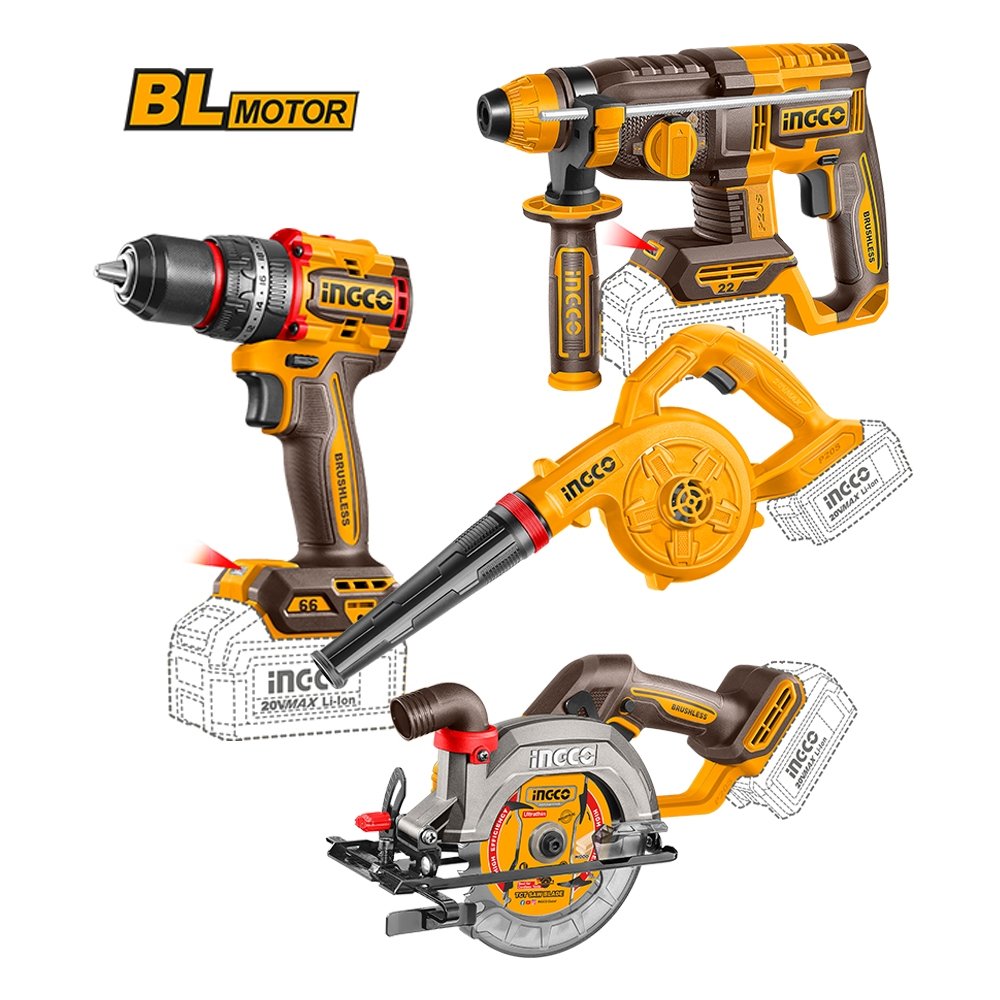 Pack 4 em 1 Bricolage Bateria de Lítio 20V - Ingco