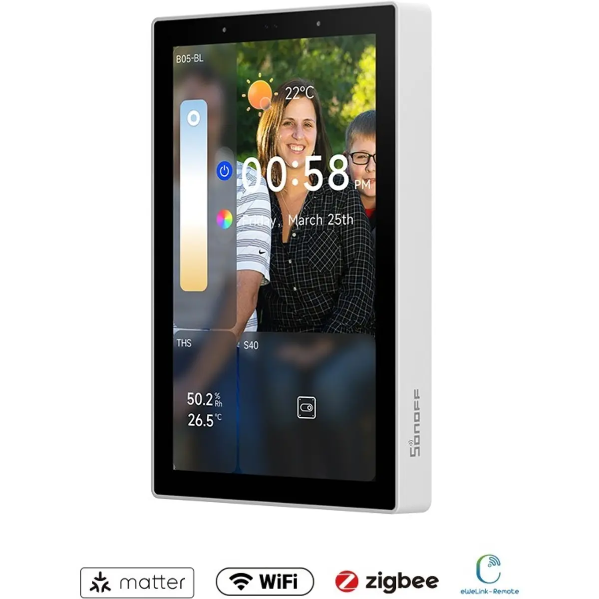 Sonoff  NSPanel Pro 120 -  Ecrã tátil multifuncional HMI inteligente WiFi / Zigbee Hub / Matter - 4.7'' Branco - Imagem 3