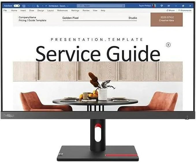 Monitor Lenovo ThinkVision S24i-30 - 23.8 FHD LED IPS - VGA/HDMI