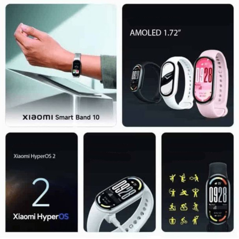Xiaomi Smart Band 10 Prata - Imagem 5