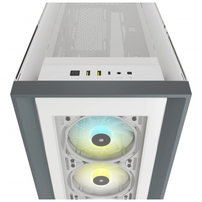 Corsair iCUE 4000X RGB Midi Tower Branco - Imagem 4