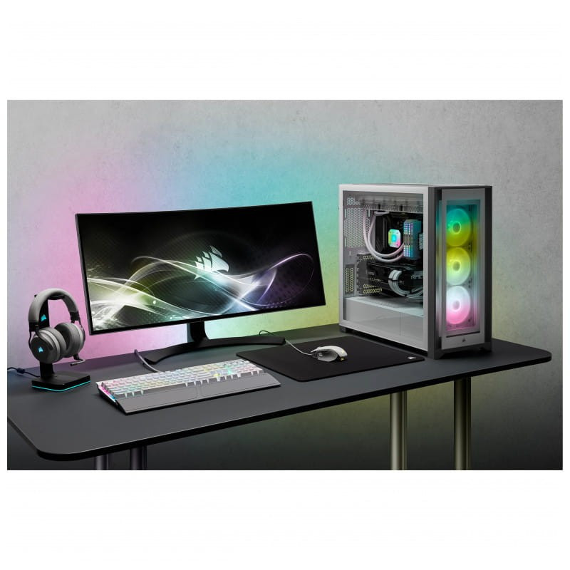 Corsair iCUE 4000X RGB Midi Tower Branco - Imagem 9