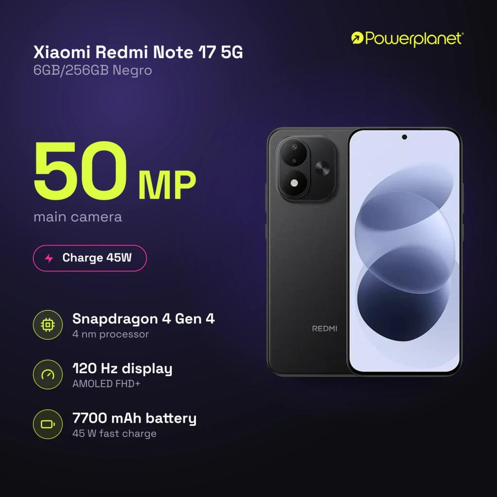 Xiaomi Redmi Note 17 5G 6 GB/256 GB Preto 6,99 polegadas AMOLED 120 Hz - Imagem 5
