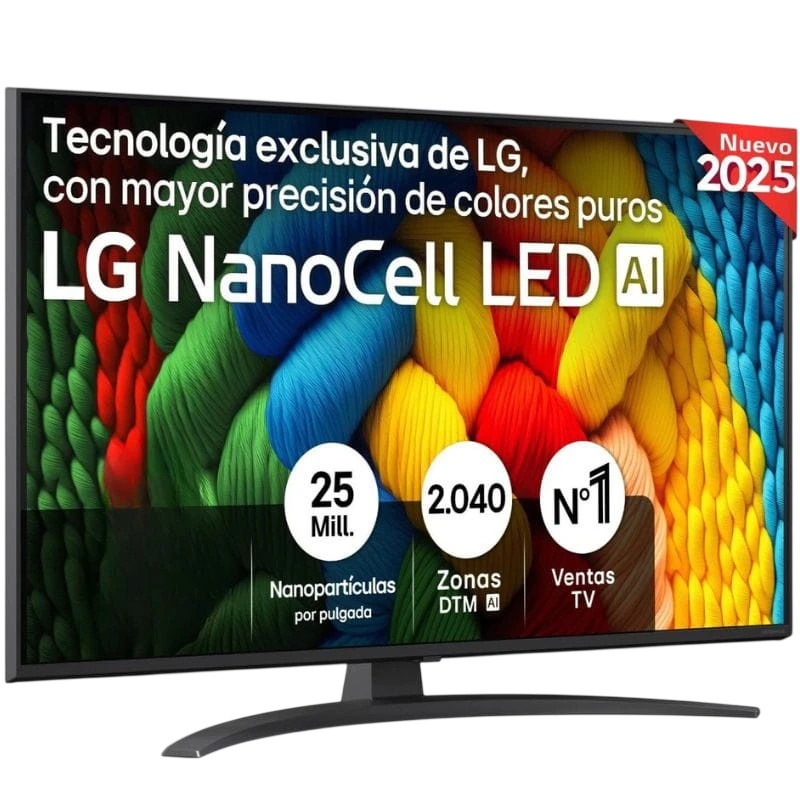 LG AI 43NANO81A6A 43 4K Ultra HD NanoCell Smart TV Preto