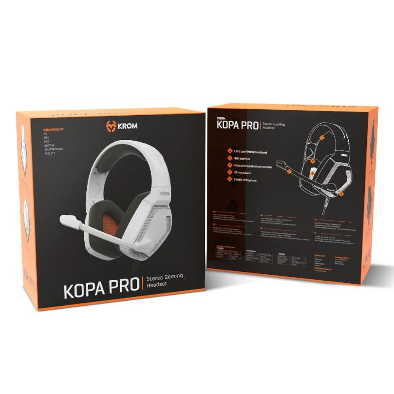 Headset Gaming Krom Kopa NOX Branco - Imagem 4
