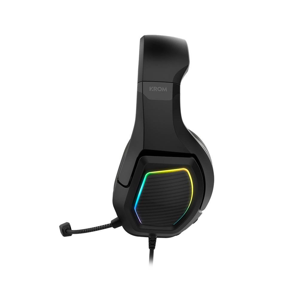 Headset Krom Kopa 7.1 Virtual Gaming RGB PC/PS4/PS5/Switch Preto - Imagem 5