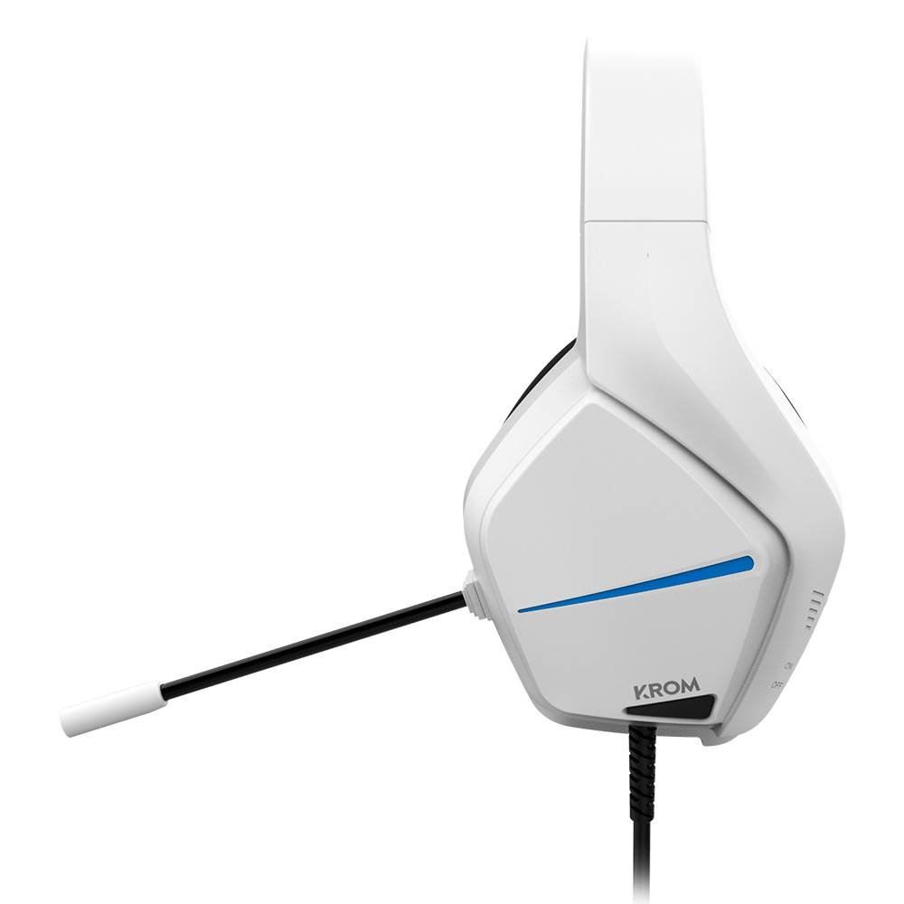 Headset Krom Kopa Move 2.0 Gaming PC/PS4/PS5/Switch Branco - Imagem 3