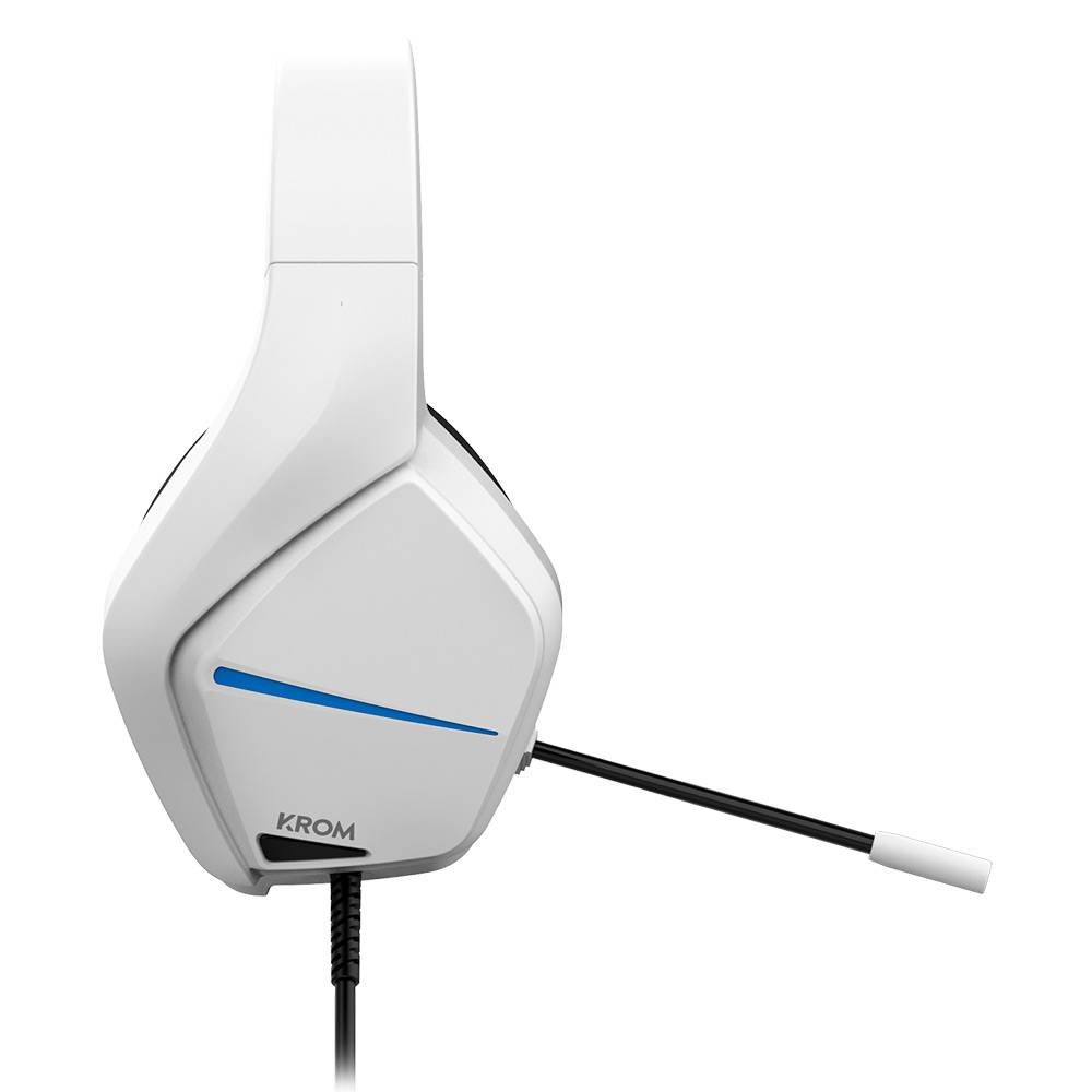 Headset Krom Kopa Move 2.0 Gaming PC/PS4/PS5/Switch Branco - Imagem 4