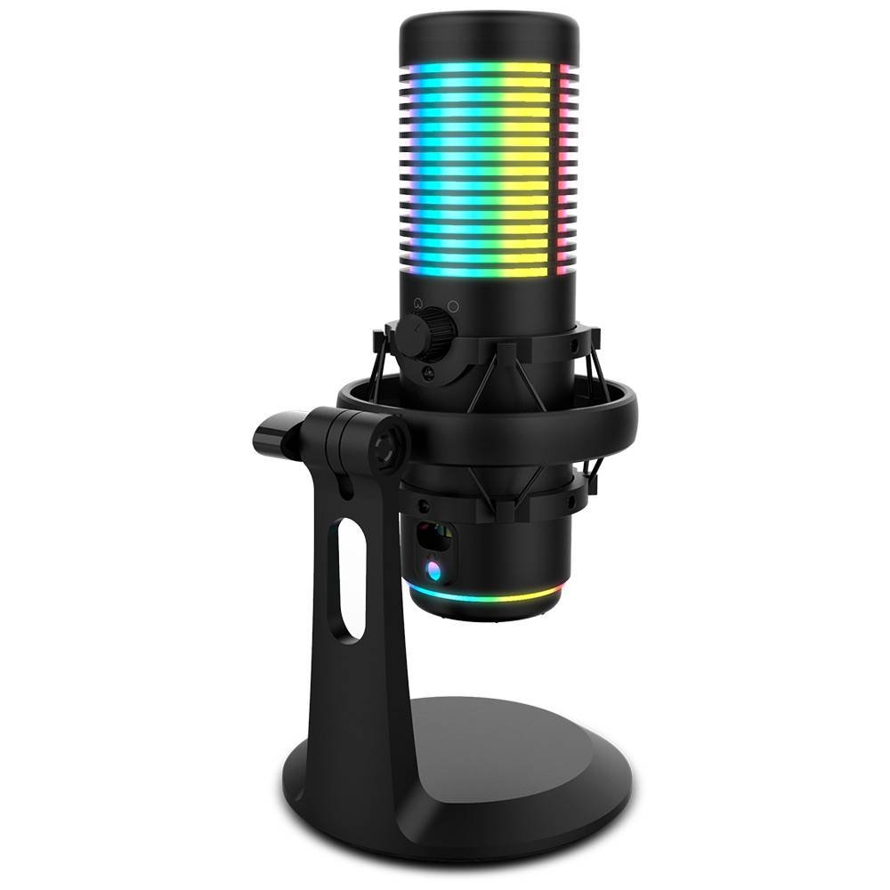 Microfone Condensador Cardióide Krom Kaze RGB 192Khz 24-bit USB Preto - Imagem 4