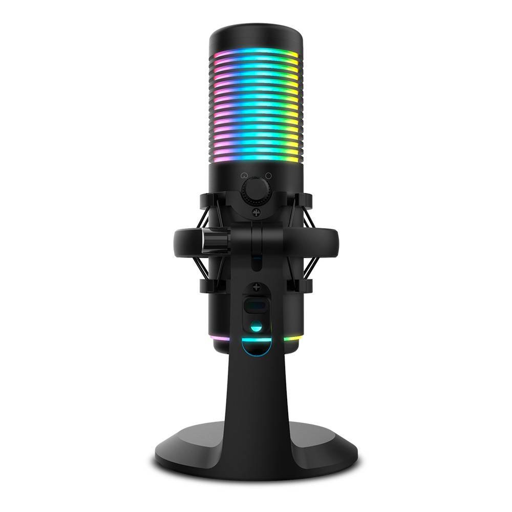 Microfone Condensador Cardióide Krom Kaze RGB 192Khz 24-bit USB Preto - Imagem 3