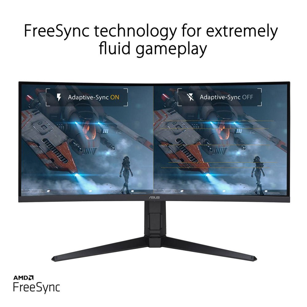 Monitor Curvo Asus TUF Gaming VG34VQEL1A VA W-LED 34" UWQHD 21:9 100Hz FreeSync - Imagem 5