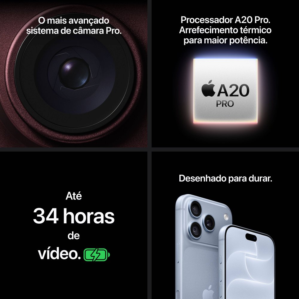 Smartphone Apple iPhone 18 Pro Max 6.9" 512GB Bordô - Imagem 9